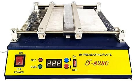 Station de préchauffage de soudure à plaque chauffante électrique Plaque de préchauffage IR T-8280 T8280 four de préchauffage T 8280 Station de préchauffage infrarouge for PCB SMD BGA