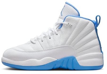 Jordan Piccolo bambino 12 Retro 'Melo' (151186 112), Blu universitario/bianco, 12 Little Kid