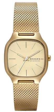 Skagen Mellem Lille Damenuhr, Quarz-Dreizeigerwerk mit Edelstahlarmband