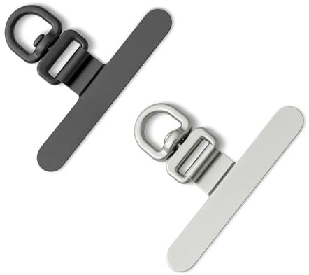 CHUQING Toppa per Cordino Cellulare | Supporto per Catena per Cellulare per Custodie Complete, non Interferisce con il Processo di Ricarica