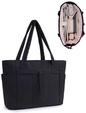 Handtasche Damen Tote Bag, 27L Shopper Tasche für Büro Schule Reisen