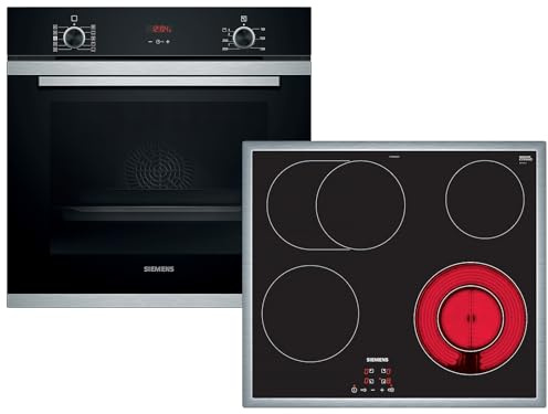Siemens EQ212KD00Z Set Backofen HR214ABS0 + Glaskeramikkochfeld ET645BNA1E