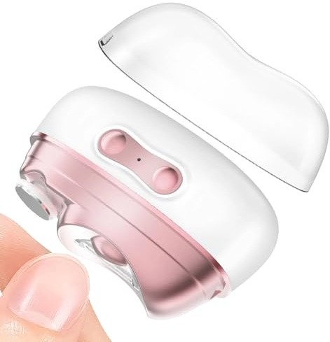 Huehkir Coupe-Ongles Électrique,Kit Manucure LED avec Lime,Coupe-Ongles Automatique avec Polisseur | Usage Maison Voyage Salle de Bain Chambre