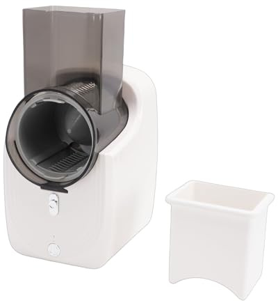 Depisuta Rallador de Verduras Eléctrico, Trituradora de Verduras en Espiral con Cuchillas Intercambiables de Acero Inoxidable, para Zanahorias, Pepinos, Patatas, Calabacines