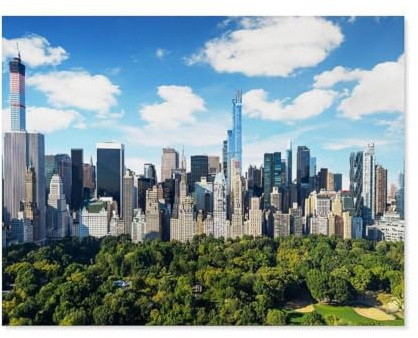 Klassisches Puzzle 3D Puzzle DIY Kit Papier Spielzeug Einzigartiges Geschenk，New York City und Central Park，Klassisches Puzzle 3D Puzzle DIY Kit Papier Spielzeug Einzigartiges Geschenk（50x70cm）-B59