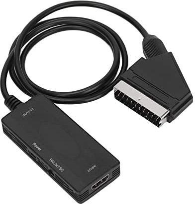 ZAICOLER Convertitore da Interfaccia Multimediale HD a SCART Full HD Compatto 720P 1080P per Proiettore HDTV Adattatore Mini AV