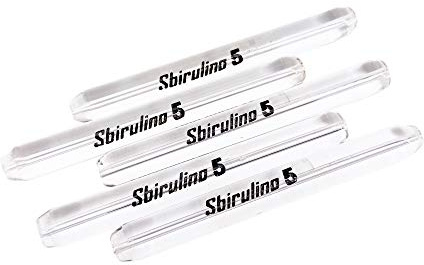 Sbirulino 5-teiliges Angelglas-Set. Tremarella Glas Glasgewichte Bombarden Glasgewicht zum Forellenangeln, Gewicht zum Angeln auf Forellen, Glasbeschwerung für Forellen