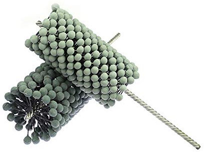 1 Piece Flexible Abrasive Ball Brush Pipe Deburring Grinding Head Polishing Brush,Dia.54x70x200mmxP320