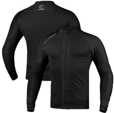 J.A.G. Motorcycle Mesh Shirt for Men with CE Certified Protective Padded Armors | All Season Motorcycle Riding Shirt Black