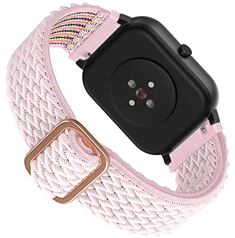 Songsier Armband Kompatibel mit Xiaomi Amazfit GTS, 20mm Verstellbares, Elastisches Nylon Ersatz Uhr Armband für Amazfit GTR 42mm/GTS 3/ GTS 2/GTS 2e /GTS 2 Mini/Amazfit Bip/Amazfit Bip Lite