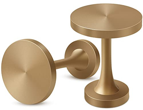 Vorhanghalter, Bronze-Gold, dekorative Vorhang-Raffhalter, Metall, rund, Medaillon, Vorhanghalter für Wand, moderne, einfache Vorhanghaken mit Schrauben, 2 Stück