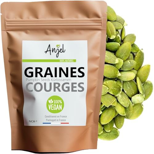 Graines de Courge 100% Naturel - Courge Graines Décortiquées Naturelles Sans Sel Vegan Sans Gluten - NCA (250)