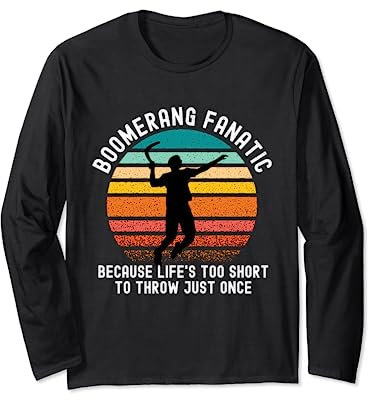 Lustige Bumerang Sprüche für Bumerang Sport Fans Langarmshirt