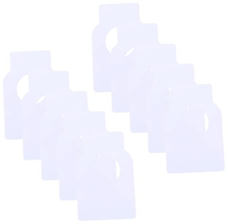 AOKWAWALIY 100 Stück PVC-Weinflaschenanhänger, für Flaschen, PVC, blanko, zum Aufhängen, doppelseitig, Glas, Trinkflasche, Getränkehalter, Etiketten, Weißweinbox, Hals-Etikett, wasserdicht