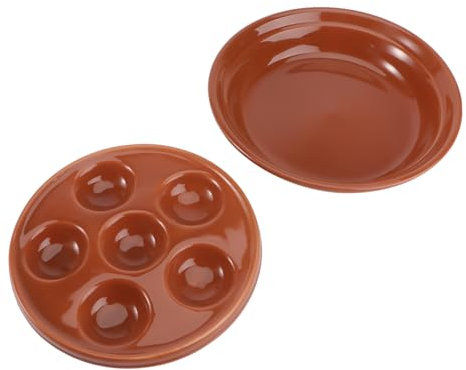 2St gebackene Schnecken Serviertablett für Speisen Schneckengericht servierplatte küchengeräte Schnecken-Auflaufform Server Gericht niedlich Schneckenplatte Grill Flussschnecke