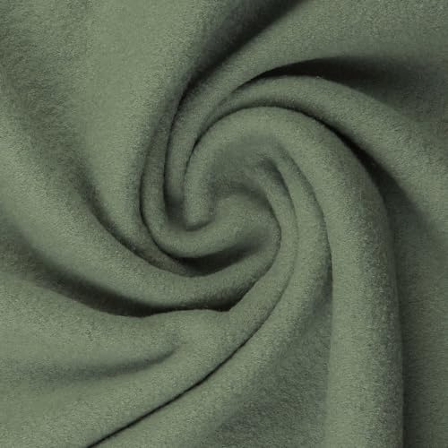 Walkstoff NAOMI aus 100% Schurwolle | Gekochte Wolle | Meterware ab 50 cm | 140 cm breit | OEKO-TEX Standard 100 | mulesingfrei | viele Farben | Wollwalk für Jacken Mäntel Overalls (altmint)