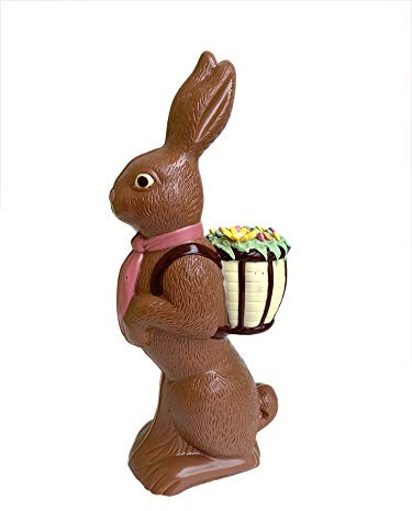 Krönner Nostalgie Osterhase aus feinster Edel-Vollmilchschokolade (25 cm / 200 g) – Hochqualitativer Schoko Osterhase für frohe Ostern – Osterhasen aus Schokolade