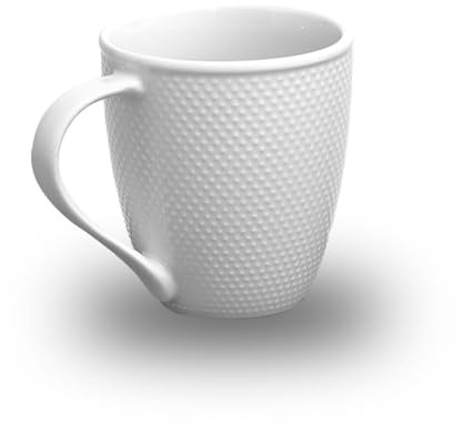 Lot de 6 mugs blanc - Serenity | Serenity, 10x11cm, 447ml, 100% Porcelaine