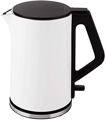 FDHESAR Kettles,for Boiliwater 1. 5L Double Wall Kettle with Stainless Steel Inner Pot and Lid - Cool Touch/Bpa Free - 1500W- Auto Shut-Off/Boil Dry for Coffee and Tea Kettle