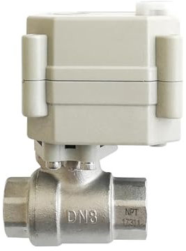 EGTDSFGJA DN8 Normales Schließ-/Öffnungsventil AC/DC9V-24V 2/5 Drähte Elektrisches Absperrventil Stromausfallsicheres Magnetventil ersetzen(BSP,CR502 Normally Close)