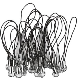 200 Pcs Mobile Phone Ring Straps Small Phone Lanyard Strings Phone Charm Hanging Cords Lanyard Split Ring Straps Keychain Strap Strings for USB Flash