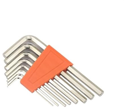 Llave Hexagonal,Juego Llaves Allen Juego de llaves pequeñas de 1,5mm a 6mm en forma de L, herramienta hexagonal de brazo corto, herramientas de reparación de llave inglesa for bicicleta portátil(Orang