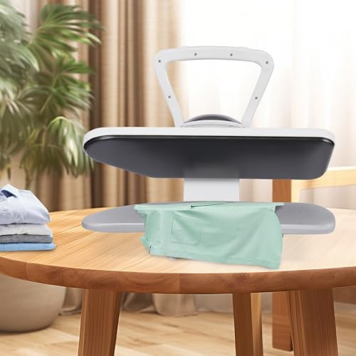 ferro da stiro, pressa a vapore intelligente, grande pressa da stiro 2200 W, macchina da stiro professionale con serbatoio da 1 litro, 5 programmi di stiratura e regolazione della temperatura, 68 x 53