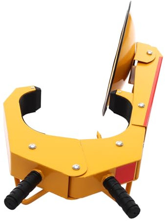 Donened - Antivol de roue, griffe de roue jaune, anti-vol, sabot de roue de remorque, sabot de stationnement, antivol 29 x 78 cm, pour voitures, remorques, camions, SUV, camping-cars, etc.