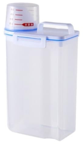 Contenedor de Cereales Contenedor de Almacenamiento de Alimentos Cubo de plástico Transparente hermético para arroz Pasta Azúcar Cereales Snacks Dispensador de Granos