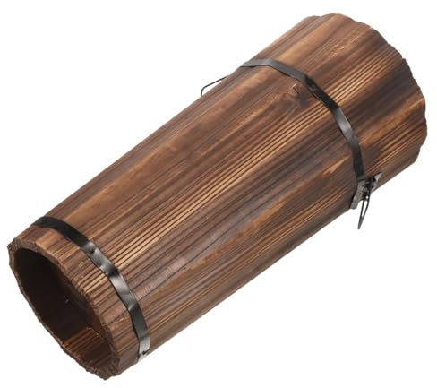 JUMPLAWN Schirmständer Aus Holz Schirmkorb Für Eingangsbereich Und Flur Platzsparender Regenschirmhalter Mittelgroß Mit Wasserauffangbehälter
