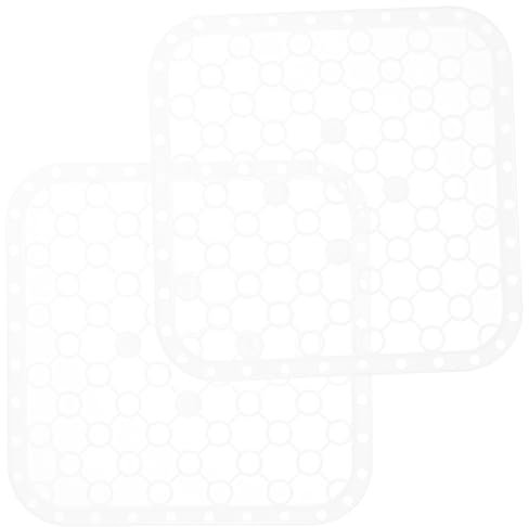 Gatuida 2pcs Kitchen Sink Protector Mats Non-Slip Draining Pads for Countertop Protection Easy to Clean Plastic Sink Protectors with Versatile Hanging Design White Color