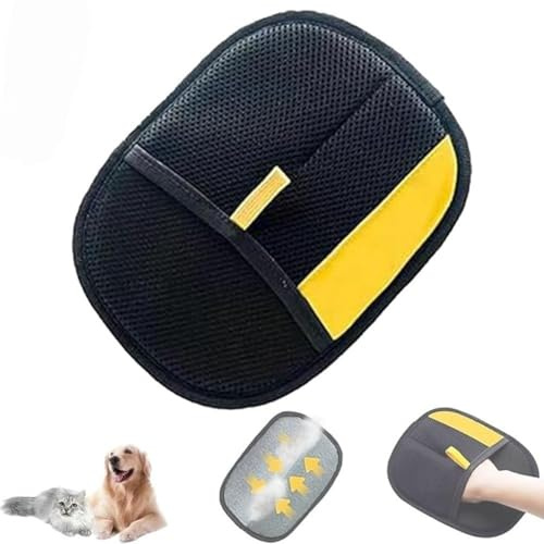 Generico Guanti Rimuovi Peli Animali, 2025 Nuovo Levapeli Guanti Elettrostatici, Double-Sided Pet Grooming Gloves, Guanti per La Cura del Pelo Riutilizzabili per Cuccia, Tappeti, Divani