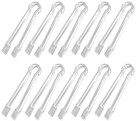 Lot de 10 pinces de service en plastique transparent pour cuisine, cuisine, glace, salade, buffet, barbecue, biscuits, 16 cm