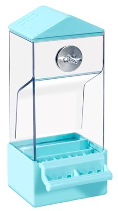 Papegojsläckare - automatisk extern burätare, transparent matbehållare | fågelmatstation, hängande matlåda, papegojmatare utomhus