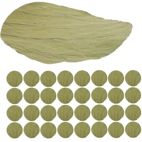 Mikinona 100 Hojas de Loto Redondas para Envolver y Emplatar Alimentos, Decorativas y Elegantes, Ideales para Cocinar y Fiestas de Cena