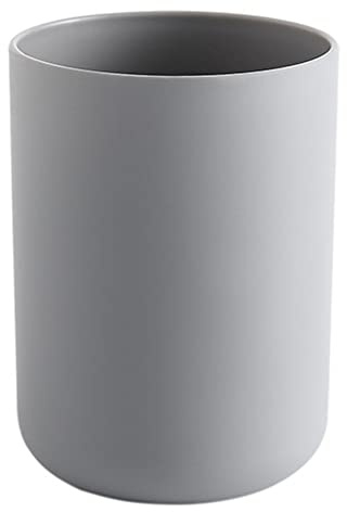 1 vaso para cepillo de dientes, estilo nórdico, irrompible, reutilizable, soporte para cepillo de dientes para almacenamiento de bebidas, suministros de baño (gris) procesado hábilmente