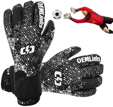Guantes de portero, cómodos de alto rendimiento, reutilizables, transpirables, guantes de portero para niños, niñas, adultos, adolescentes, familiares y amigos