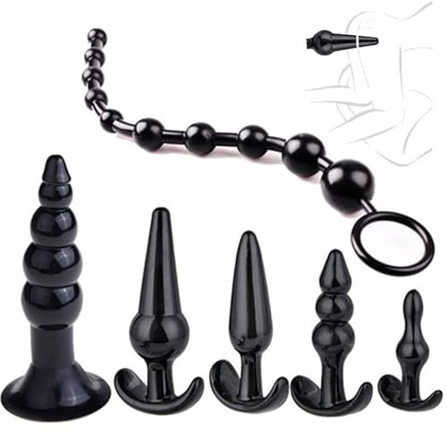 Erotic Products 6-Bitars LäTt HöFt TräNingsuppsäTtning FöR MäN Och Kvinnor, Silikon TräNingsverktyg FöR Att FöRbäTtra RöRligheten - Q (Svart)
