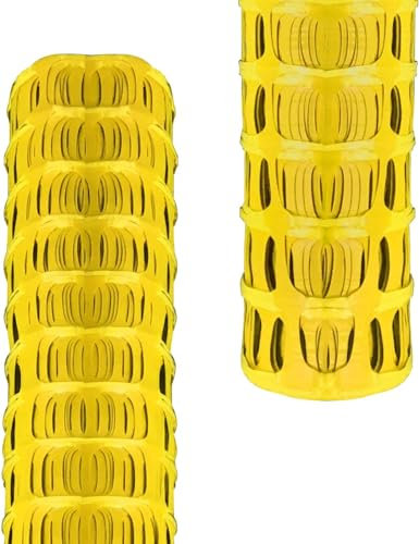 PDL - Pegdev HEAVY DUTY YELLOW PLASTIC BARRIER FENCING SAFETY MESH FENCE NETTING NET HEAVY DUTY 5.5Kg SUPER STRONG QUALITY MESH FENCE (50m)