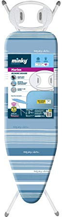 Minky Marine Family Sized Ironing Board, Steel, White and Blue, Medium