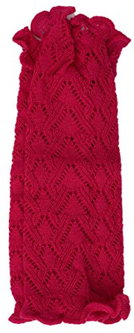 Invero, Scaldamuscoli in 100% lana merino “Missy” per le braccia, in tinta unita, Magenta, Taglia unica