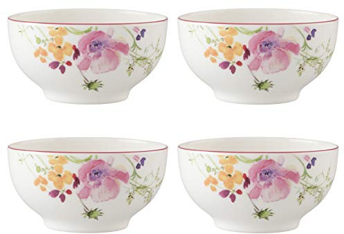 Villeroy & Boch Mariefleur Basic 4er Set Müslischalen French-BOL oval Porzellan