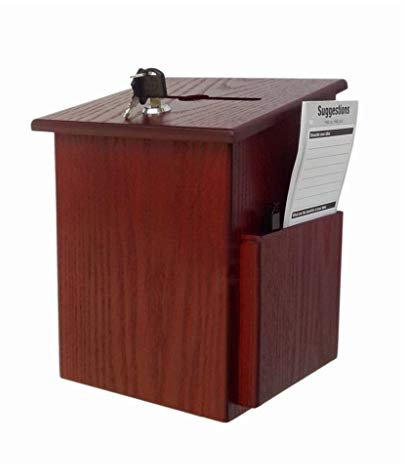 Briefkasten, Abschließbar Holz Mailbox Sicherheit Vorschlag Spendensammlung Letterbox Zum Zuhause Büro Kirche Letterbox