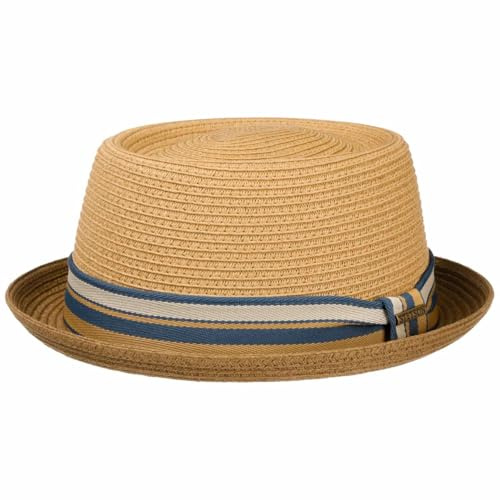 Stetson Licano Sombrero Pork pie de Paja Toyo Proteccion UV 40 Unisex Primavera Verano
