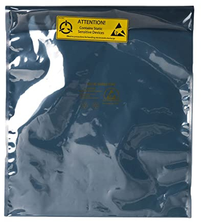 SHL Antistatic Shielding ESD bag 12 x 16 inch (30.5 x 40.5 cm) + Large Labels (120x40mm) (20)