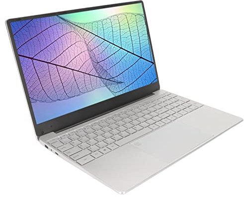 Bewinner Win 11 Laptop, 15.6in 1920x1080 IPS HD Screen, N5095 Quad Core CPU, 16GB RAM Laptop con Teclado Retroiluminado con Teclado de Huellas Dactilares, Computadora Portátil Plateada(16 y 512G)