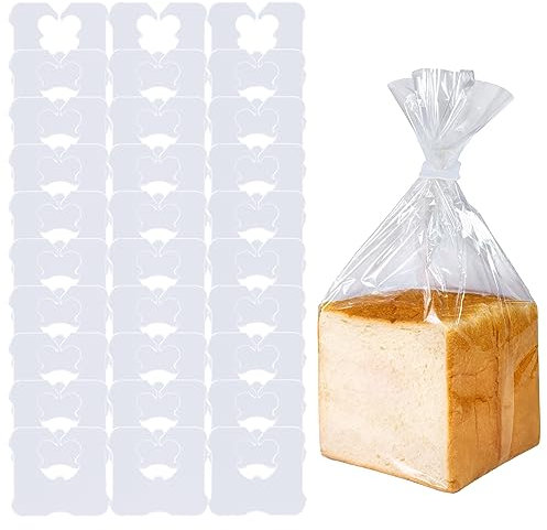 100 Pieces Reusable Plastic Bread Clips Keep Your Food Fresh, Food Storage Bag Clips 7/8 x 1 Inches