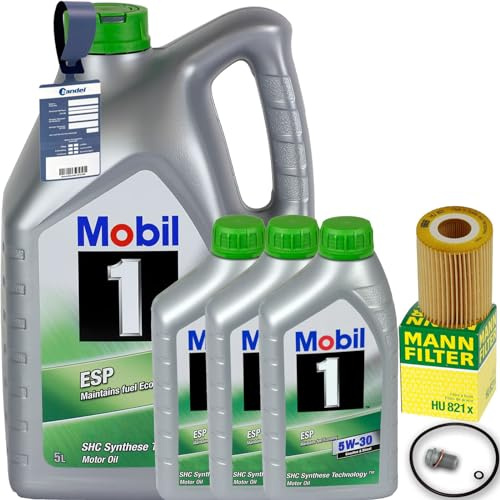 BandelOne enthält Mann-Ölfilter+mobil 5W30 passend für M+GL+R+C+E Klasse W204 W212