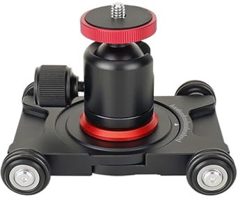 Chariot de prise de vue vidéo, caméra d'action mobile sans miroir, chariot manuel pour caméra de photographie mobile de bureau