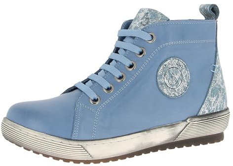 Andrea Conti High Top sneakers, Infinity Blue, 40 EU, Infinity blå, 40 EU